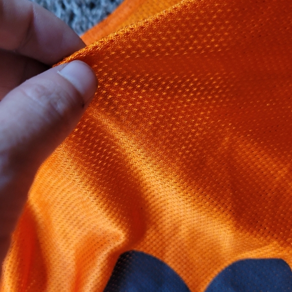Under Armour Orange Muscle Practice Mesh Jersey One Size - Picture 6 of 6